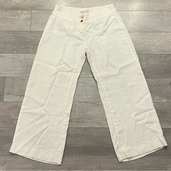 Micheal Kors Wide Leg Pants in White - Picture 1 of 8